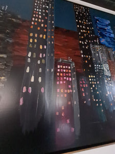 Big City Lights [Original Canvas, Framed] Property Styling - Mat Bishop Fine Art Online Store