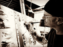 Load image into Gallery viewer, Cold In The Wind [Original Canvas, Framed] - Mat Bishop Fine Art Online Store
